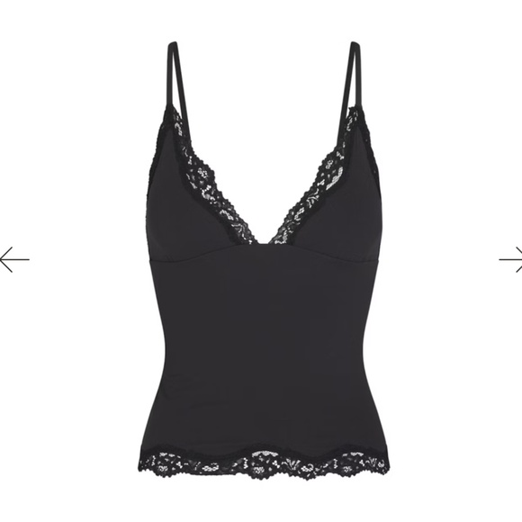 NWT Skims Fits Everybody Lace Cami Tank in Onyx Size Large - Picture 2 of 2
